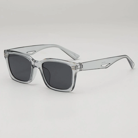 Gafas De Sol Cuadradas Retro Protección UV400 Patillas Caladas Decoración Metal Gafas De Moda Para Hombres Mujeres Outdoor