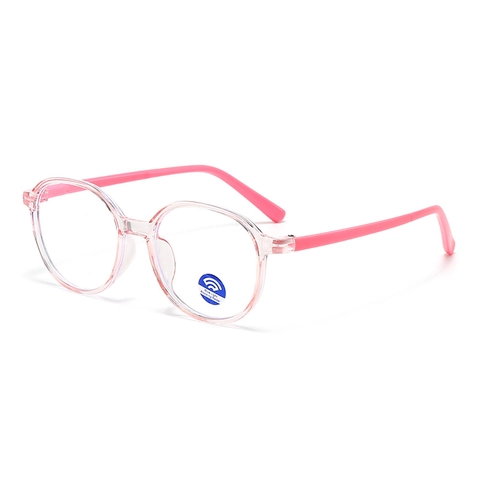 Occhiali Anti Luce Blu Per Bambini Montatura Rotonda PC Flessibile Retro Colori Gelatina Per Ragazzi Ragazze Studenti