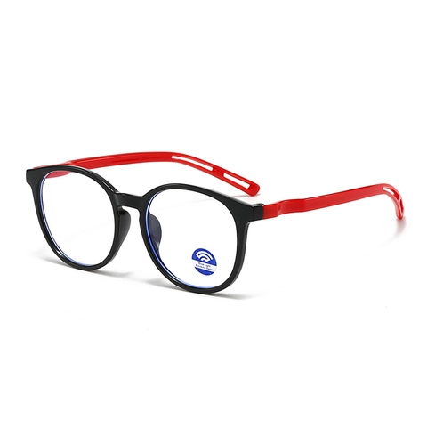 Kids Blue Light Blocking Glasses Round PC Frame Jelly Color Retro Anti Glare Eye Protection For Children Boys Girls