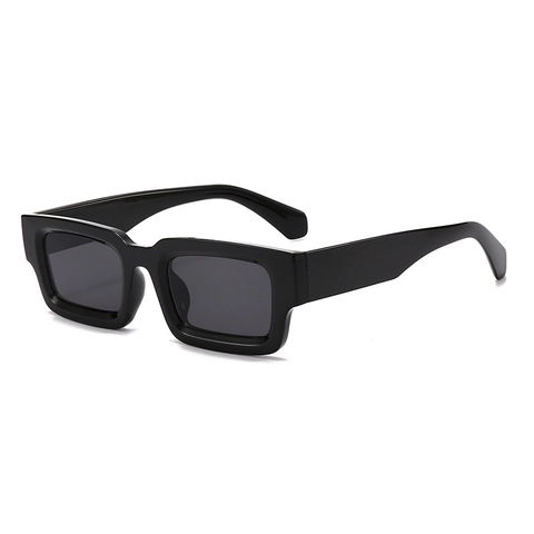 Occhiali Da Sole Rettangolari Retro Montatura PC Lente AC Protezione UV400 Moda Quadrati Per Uomini Donne Viaggi