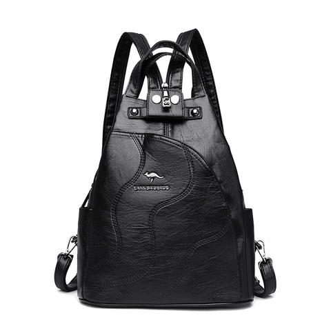 Mochila De Moda Para Mujer Cuero PU Textura Lichi Contraste De Color Casual Viaje Escuela Para Damas