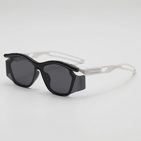 Kids Sport Sunglasses Wrap Around UV400 Protection Futuristic Side Shields PC Frame For Outdoor Cycling Running Boys Girls