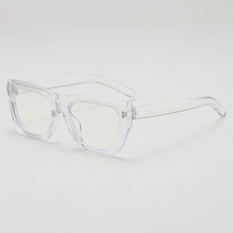 Lunettes Anti Lumière Bleue Carrées Mode Monture PC Style Rétro Ins Pleine Monture Avec Rivets Métalliques Pour Femmes Hommes