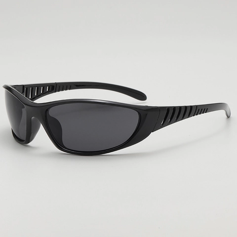 Gafas De Sol Envolventes Futuristas Y2K Deportes Ciclismo UV400 Montura PC Aerodinámicas Resistentes Al Viento Unisex