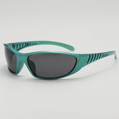Gafas De Sol Envolventes Futuristas Y2K Deportes Ciclismo UV400 Montura PC Aerodinámicas Resistentes Al Viento Unisex