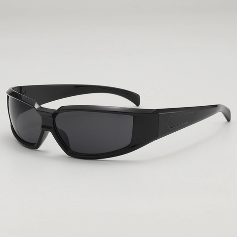 Cyberpunk Wrap Around Sunglasses Y2K Sports UV400 PC Frame AC Lens Outdoor Fashion Men Women