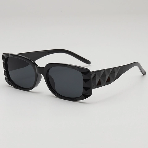 Square Sunglasses Geometric Diamond Cut PC Frame UV400 Protection Candy Color Retro Y2K Street Style For Women Men