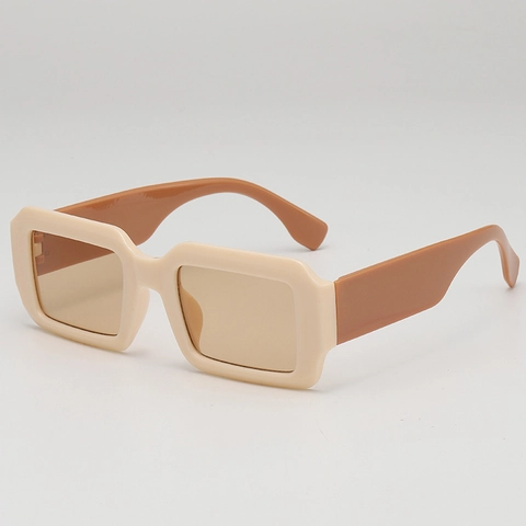 Retro Square Sunglasses PC Frame AC Lens UV400 Protection Fashion Hip Hop Rectangular Eyewear Unisex