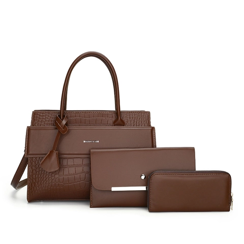 Borsa Tote Donna Goffrata Coccodrillo Borsa A Mano Pochette E Portafoglio Pelle PU Grande Capacità Borsa A Tracolla Vintage