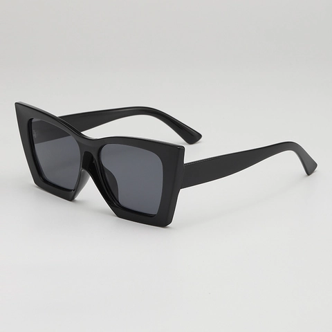 Occhiali Da Sole Quadrati Occhio Di Gatto Oversize Moda Protezione UV400 Montatura PC Lente AC Retro Sfumato Viaggio