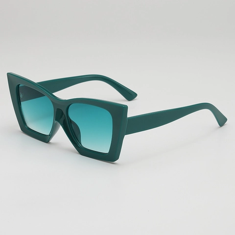 Occhiali Da Sole Quadrati Occhio Di Gatto Oversize Moda Protezione UV400 Montatura PC Lente AC Retro Sfumato Viaggio