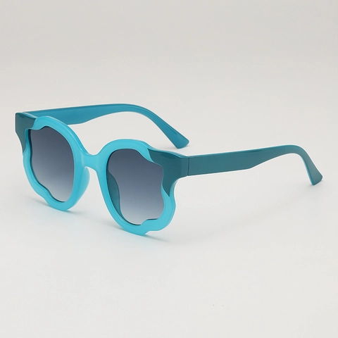 Occhiali Da Sole Irregolari Festonati Montatura PC Lenti Sfumate AC Protezione UV Moda Tendenza Per Donna Uomo