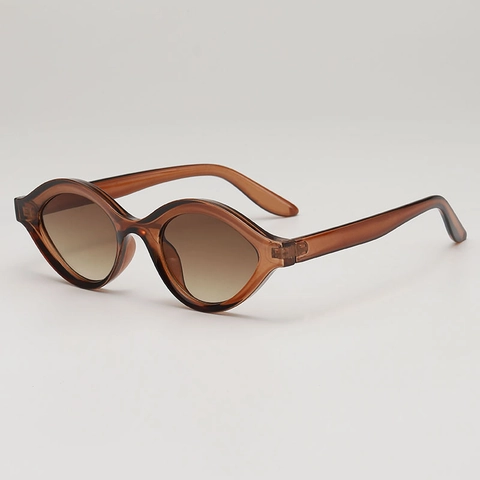 Occhiali Da Sole Cat Eye Moda Vintage Ovale Montatura PC Lente AC Protezione UV400 Sport All Aperto Hip Hop Per Donne Uomini