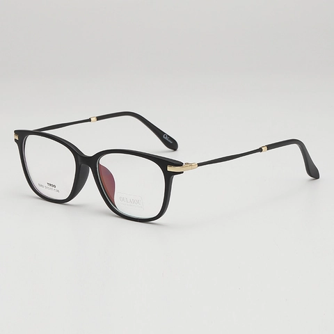 Vierkant Optisch Brilmontuur TR90 Metaal Blauw Licht Filter Lichtgewicht Retro Bril Voor Heren Dames UV Bescherming