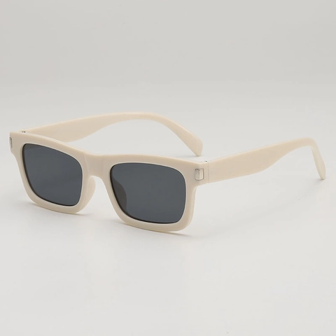 Occhiali Da Sole Quadrati Retro Per Uomo Donna Moda Montatura PC Protezione UV400 Occhiali Rettangolari Vintage