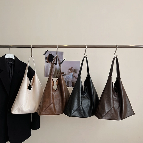 Grande Borsa A Spalla Hobo E Piccola Pochette Pelle PU Vintage Geometrica Tote Borsa A Mano Per Donna Pendolarismo