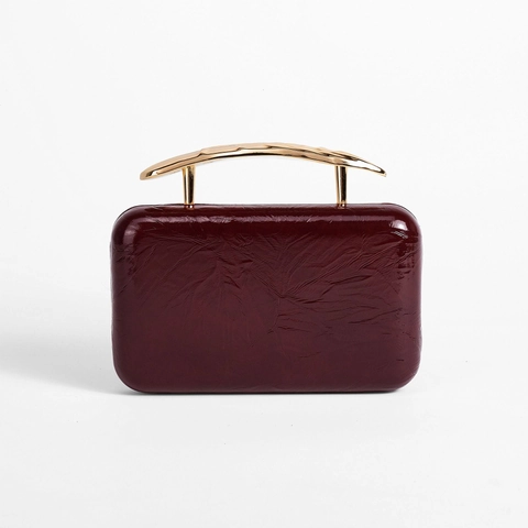 Evening Clutch Bag Glossy PU Leather Pleated Gold Metal Handle Handbag Women Wedding Party Banquet Formal Crossbody