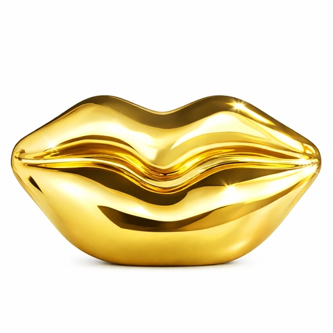 Abendtasche In Lippenform Metallic ABS Galvanisierte Handtasche Mit Abnehmbarer Kette Für Hochzeitsfeiern Dinner