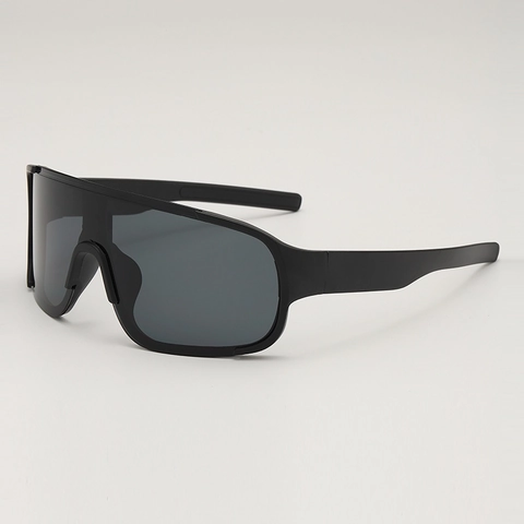 Gafas De Sol Deportivas Oversized Shield Lente PC UV400 Resistente Al Viento Gafas De Ciclismo Futurista Punk Unisex