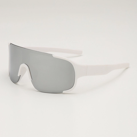 Gafas De Sol Deportivas Oversized Shield Lente PC UV400 Resistente Al Viento Gafas De Ciclismo Futurista Punk Unisex