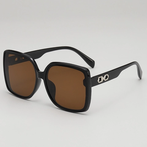 Eckige Sonnenbrille Großer Rahmen PC Verlaufsgläser Retro Mode Brillen Für Frauen Outdoor Autofahren