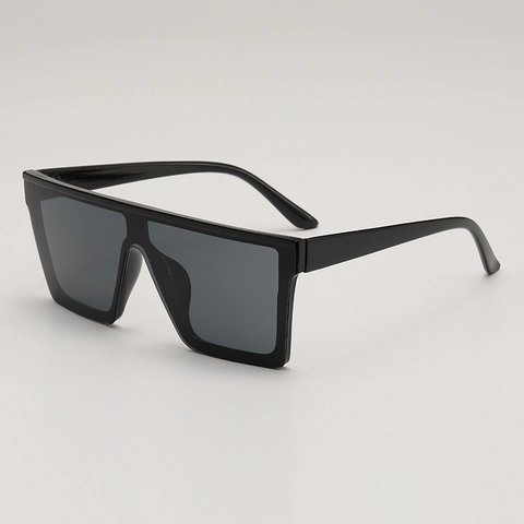 Square Sunglasses Oversized Flat Top PC Frame AC Lens UV400 Retro Fashion Sun Glasses For Men Women Outdoor Driving