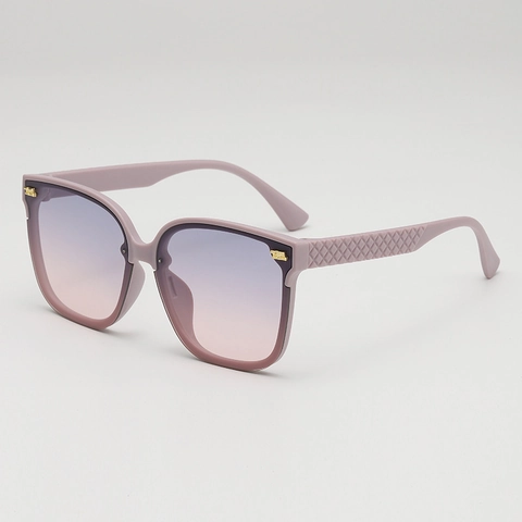 Vierkante Grote Zonnebril PC Montuur AC Lens UV Bescherming Mode Vrouwen Gewatteerde Pootjes Goud Metaal Decor Strand