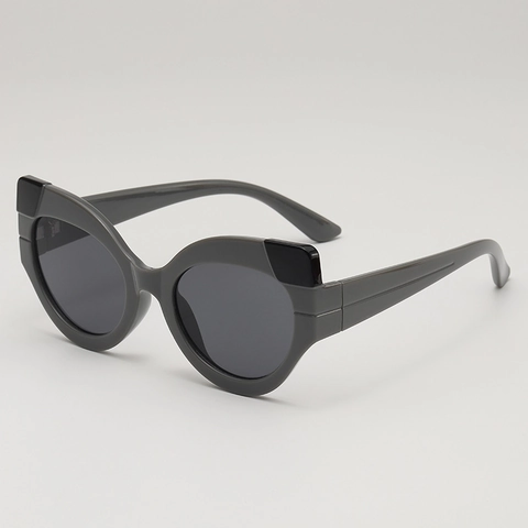 Occhiali Da Sole Cat Eye Retro Blocchi Di Colore A Contrasto Protezione UV400 Montatura PC Lenti AC Moda Per Donna