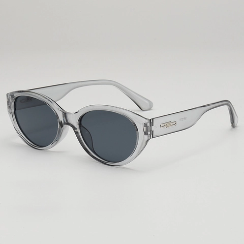 Occhiali Da Sole Retro Cat Eye Montatura PC Lente AC Protezione UV400 Piccoli Ovali Alla Moda Per Uomini Donne