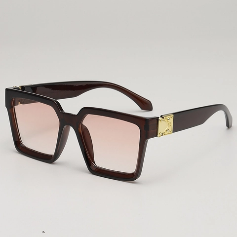 Square Oversized Sunglasses PC Frame AC Lens UV400 Protection Fashion Retro Dopamine Colors Unisex