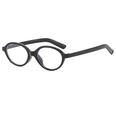 Occhiali Ovali Retrò Anti Luce Blu Per Donna Montatura PC Lenti Chiare Stile Coreano Vintage Nerd Eyewear