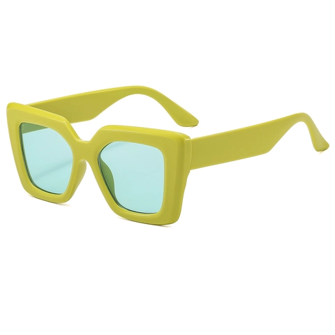 Square Oversized Sunglasses Eyeglasses Retro Y2K Dopamine Color PC Frame AC Lens UV400 Protection Fashion For Women Men