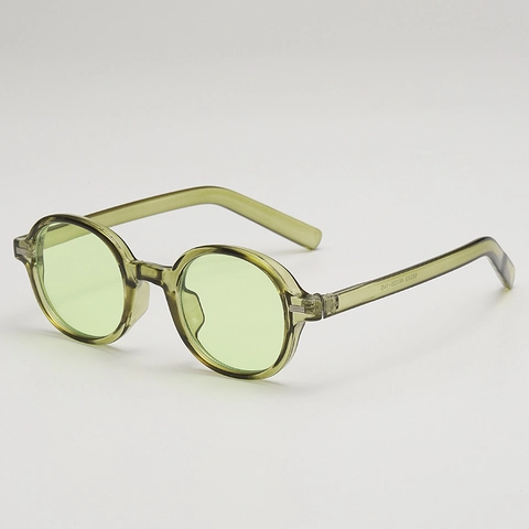 Lunettes De Soleil Ovales Rétro Protection UV400 Monture PC Mode Ins Style Pour Hommes Femmes