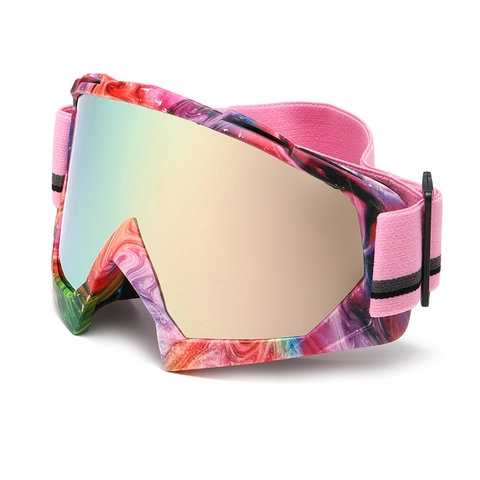 Lunettes De Ski Professionnelles Coupe-Vent Protection UV Verres Miroir HD Sur Lunettes Pour Sports D'Hiver Cyclisme Moto