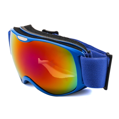 Kids Ski Goggles Polarized Anti Fog Windproof Protective Eyewear Colorful Mirrored Lens Adjustable Strap For Winter Sports