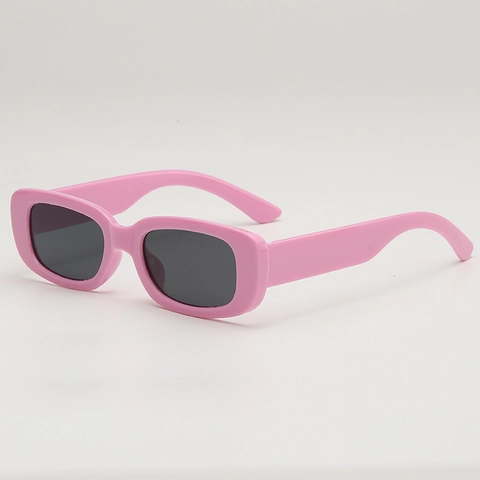 Lunettes De Soleil Enfant Protection UV400 Rectangulaire Monture PC Verre AC Style Rétro Vintage Pour Garçons Filles