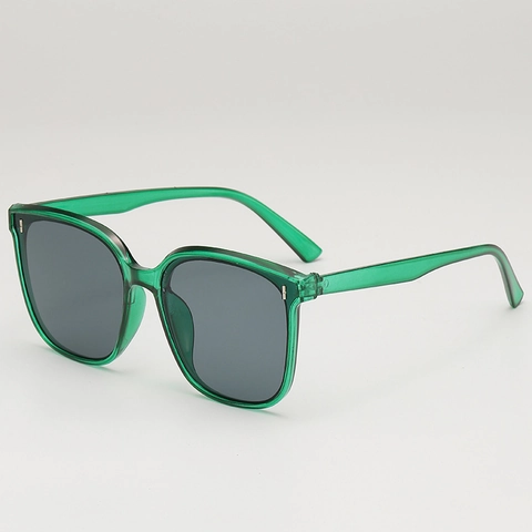 Square Sunglasses Retro Large Frame UV400 Protection PC Frame AC Lens Fashion Rice Nail Decor Unisex
