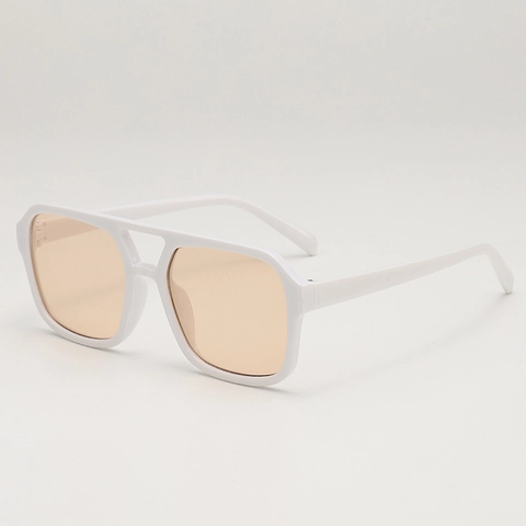 Square Sunglasses Double Bridge PC Frame AC Lens UV400 Protection Retro Fashion Eyewear For Unisex Outdoor Beach Travel