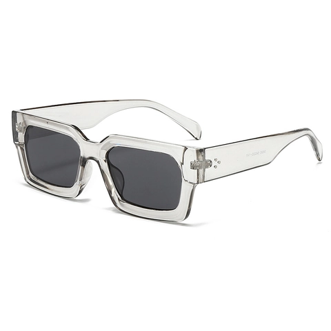 Gafas De Sol Cuadradas Retro Protección UV400 Montura PC Lentes AC Moda Vintage Para Mujeres Hombres