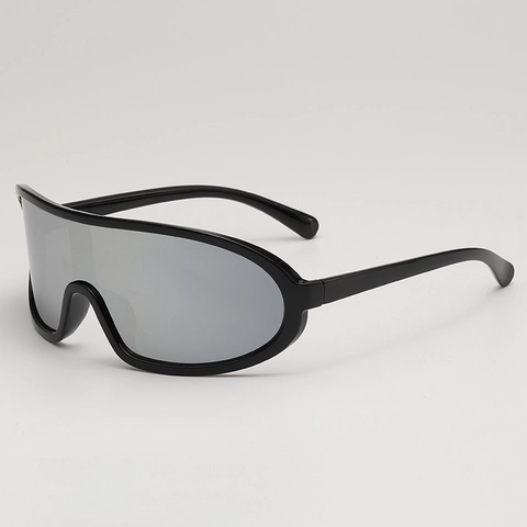 Gafas De Sol Deportivas Grandes PC Shield Cortavientos UV400 Para Ciclismo Correr Senderismo Estilo Futurista Y2K Unisex
