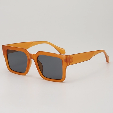 Square Sunglasses With PC Frame And AC Lenses UV400 Protection Retro Punk Trendy Hip Hop Street Style Unisex Large Frame