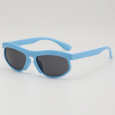 Gafas De Sol Niños Montura Onda Irregular PC AC Protección UV Moda Exterior Niños Niñas