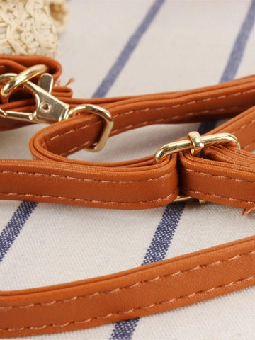 Gewebte Beuteltasche Papierschnur Stroh Hohl Kordelzug Schulter Handtasche Damen Sommer Strand Urlaub Boho Lässig