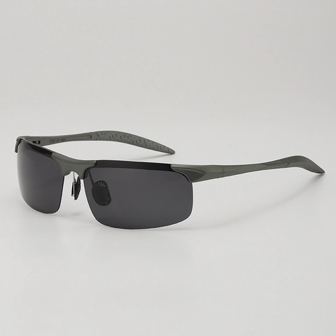 Gafas De Sol Deportivas Polarizadas UV400 Media Montura PC TAC Conducir Pescar Ciclismo Visión Nocturna Para Hombres Mujeres