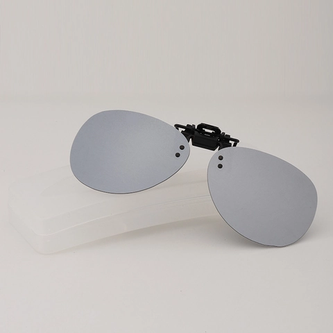 Clip On Polarized Sunglasses TAC Lens UV400 Flip Up Lenses For Nearsighted Prescription Eyeglasses Driving Outdoor Sports