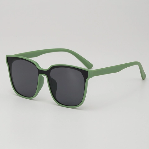 Gafas De Sol Para Niños Montura Grande Cuadrada Protección UV400 Lente AC Material PC Vintage Moderno Niños Niñas Exterior