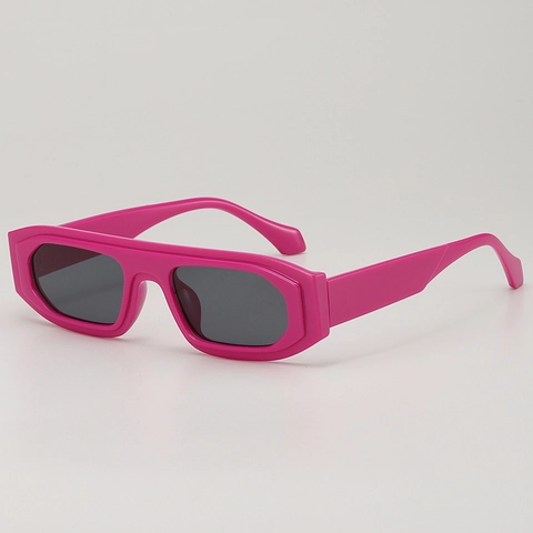 Lunettes De Soleil Rectangulaires Vintage Protection UV400 Monture En Plastique Mode Pour Femmes Hommes Style Y2K