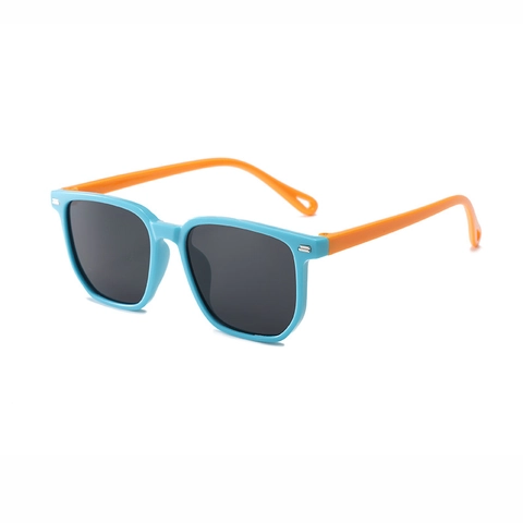 Occhiali da Sole Quadrati per Bambini di Tendenza Protezione UV400 Ragazzi Ragazze Occhiali da Sole alla Moda per la Spiaggia Leggeri Colorati