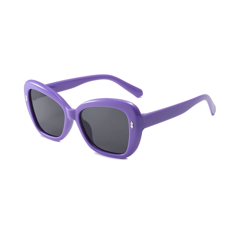 Kids Sunglasses UV400 Protection Retro Large Frame Cat Eye Style Polycarbonate Frame Acrylic Lens Eyewear For Boys Girls