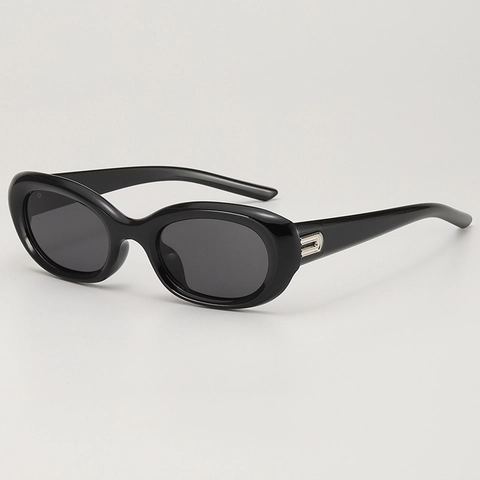 Retro Kattenoog Zonnebril UV400 Bescherming PC Frame AC Lens Metalen Detail Y2K Stijl Dames Heren